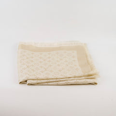 Louis Vuitton Louis Vuitton Monogram Shine Shawl, Blanc (White)