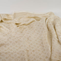 Louis Vuitton Louis Vuitton Monogram Shine Shawl, Blanc (White)