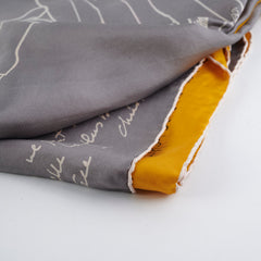 Hermes Grey/Yellow 140cm Scarf