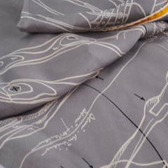 Hermes Grey/Yellow 140cm Scarf