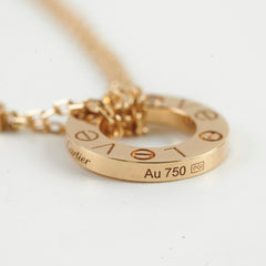 Cartier Love Necklace 2 Diamonds Yellow Gold