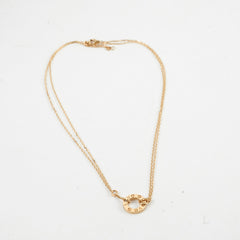 Cartier Love Necklace 2 Diamonds Yellow Gold