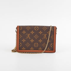 Louis Vuitton Dauphine Chain Wallet Monogram Bag
