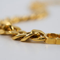 Christian Dior Yellow Gold CD Necklace Costume Jewellery