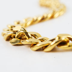 Christian Dior Yellow Gold CD Necklace Costume Jewellery