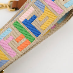 Fendi FF Jacquard Canvas Strap Multiclour