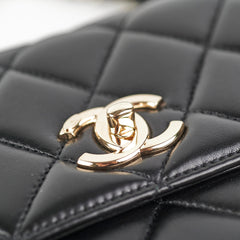 Chanel Trendy CC Medium Lambskin Black Quilted - Series 24