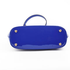 Gucci Patent Bright Bit Tote Blue