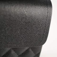 Chanel Classic Double Flap Jumbo Black Caviat GHW 24 Series