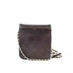 Chanel Clams Wallet on Chain WOC Black