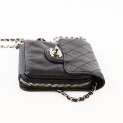 Chanel Clams Wallet on Chain WOC Black