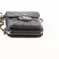 Chanel Clams Wallet on Chain WOC Black