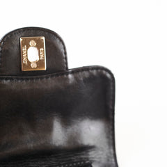 Chanel Clams Wallet on Chain WOC Black