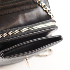 Chanel Clams Wallet on Chain WOC Black