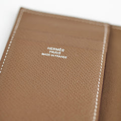 Hermes Taupe Card Holder