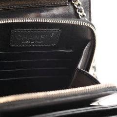 Chanel Clams Wallet on Chain WOC Black