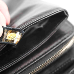 Chanel Clams Wallet on Chain WOC Black