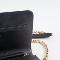 Chanel Boy Wallet on Chain Caviar WOC Black GHW