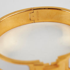 Hermes H Clic Clac Bracelet White Size GM
