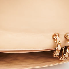 ITEM 24 - Chanel Quilted Jumbo Single Flap Beige