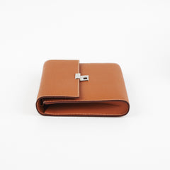 Hermes Clic 16 Epsom Gold Wallet On Chain - U Stamp