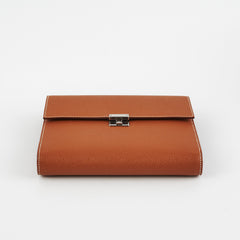 Hermes Clic 16 Epsom Gold Wallet On Chain - U Stamp