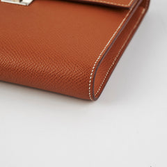 Hermes Clic 16 Epsom Gold Wallet On Chain - U Stamp