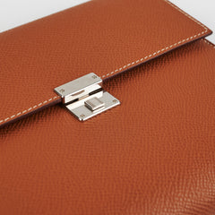Hermes Clic 16 Epsom Gold Wallet On Chain - U Stamp