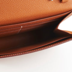 Hermes Clic 16 Epsom Gold Wallet On Chain - U Stamp