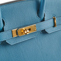 Hermes Birkin 30 Togo 7C Cobalt - Stamp T 2015