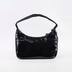 Prada Re-Edition Sequin Black Shoulder Bag