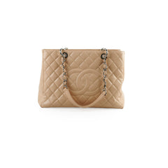Chanel GST Caviar Beige Shoulder Bag- Series 13