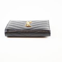 Saint Laurent Black Cassandre Wallet