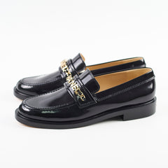 Chanel Patent Loafers Black Size 41C