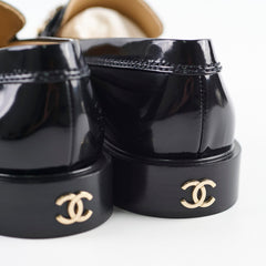 Chanel Patent Loafers Black Size 41C