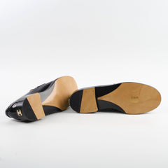 Chanel Patent Loafers Black Size 41C