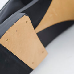 Chanel Patent Loafers Black Size 41C