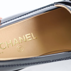 Chanel Patent Loafers Black Size 41C