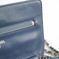 Chanel Wallet On Chain WOC Blue Lambskin Crossbody Bag