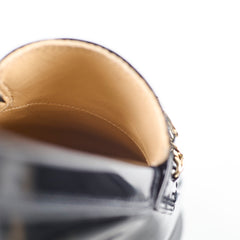 Chanel Patent Loafers Black Size 41C