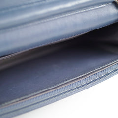 Chanel Wallet On Chain WOC Blue Lambskin Crossbody Bag