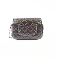 Chanel My Precious Pearls Mini Flap Black Lambskin