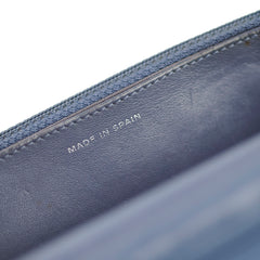Chanel Wallet On Chain WOC Blue Lambskin Crossbody Bag