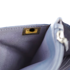 Chanel Wallet On Chain WOC Blue Lambskin Crossbody Bag