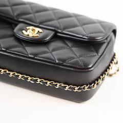 Chanel My Precious Pearls Mini Flap Black Lambskin