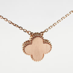 Hold for Rosie Van Cleef & Arpels Vintage Alhambra Rhodonite Holiday 2021 Diamond Necklace