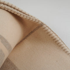 Hermes Avalon Cream/Beige Throw Blanket
