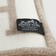 Hermes Avalon Cream/Beige Throw Blanket