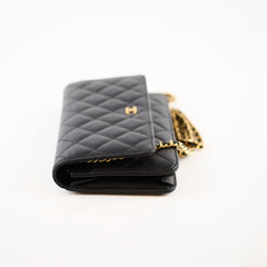 Chanel Wallet on Chain Caviar Black GHW (microchip)