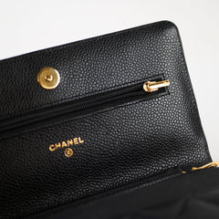 Chanel Wallet on Chain Caviar Black GHW (microchip)